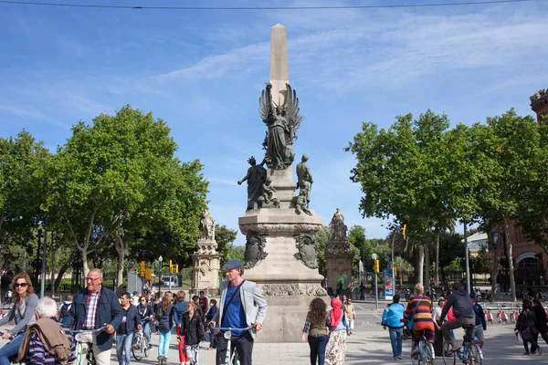 Monumento a Rius i Taulet a Barcellona — Foto Stock