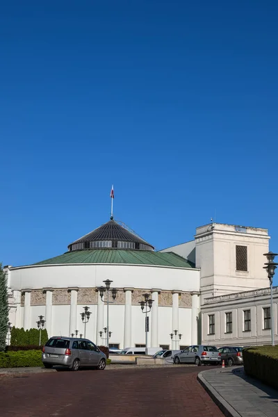 Sejm Polish Parliament Building ve Varšavě — Stock fotografie