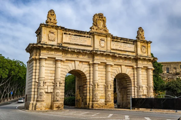 Portes des Bombes Gate em Malta — Fotografia de Stock