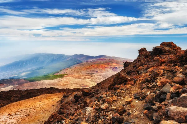 Parque Nacional Teide Paisagem Vulcânica Tenerife Ilhas Canárias Espanha — Fotografia de Stock
