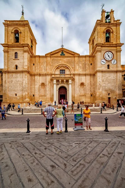 Βαλέτα Μάλτα Οκτωβρίου 2019 Cathedral John Cathedral Church John Square — Φωτογραφία Αρχείου