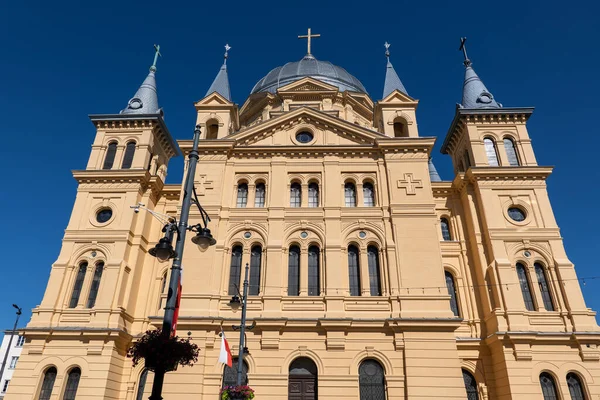 Igreja Pentecostes Espírito Santo Lodz Polônia Arquitetura Estilo Eclético Século — Fotografia de Stock