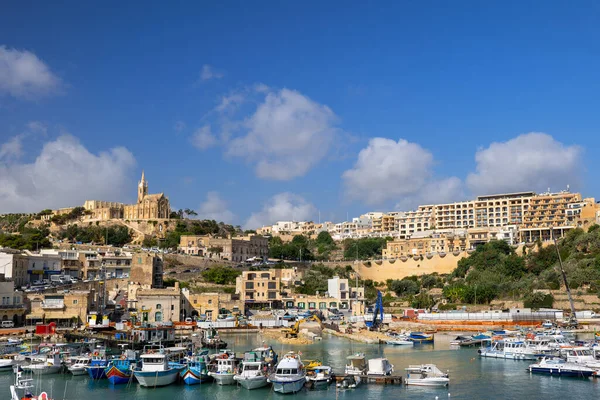 Mgarr Gozo Malta Oktober 2019 Mgarr Stad Och Hamn Gozo — Stockfoto