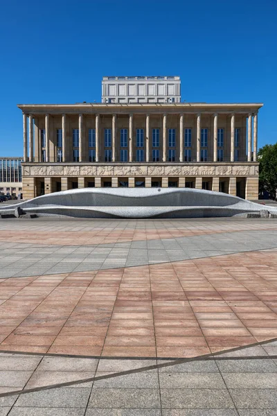 Lodz Польща Серпня 2020 Будівля Великого Театру Teatr Wielki Житлова — стокове фото