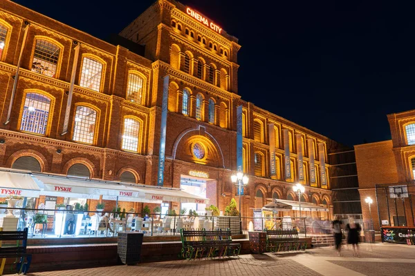 Lodz Polen August 2020 Cinema City Gebäude Manufaktura Einkaufszentrum Und — Stockfoto