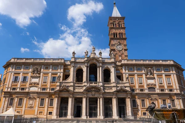 意大利罗马市Santa Maria Maggiore大教堂 天主教Marian教堂 教皇大教堂 — 图库照片