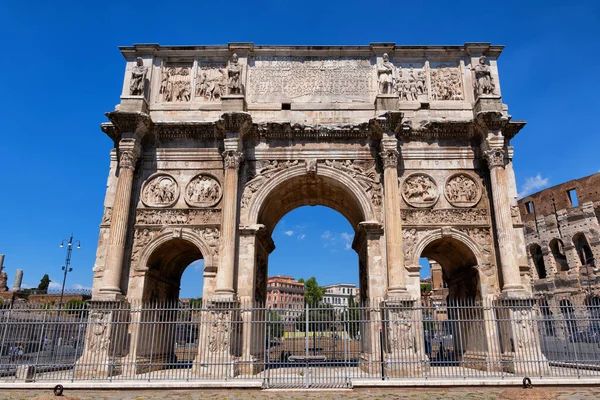 Arch Constantine Italiensk Arco Costantino Roma Italia Oldtidens Landemerke Triumfbue – stockfoto