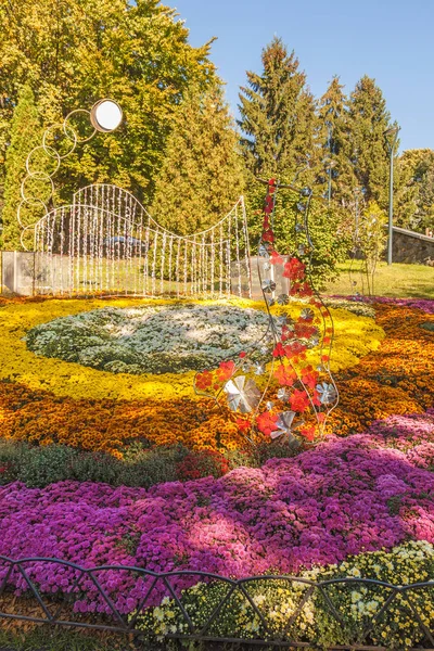 Ukraina Kiev Okt 2018 Oktober 2018 Spivoche Pole Utställning Blommor — Stockfoto