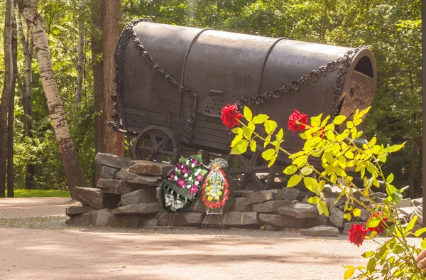 乌克兰基辅 2018年8月13日 纪念1941年在乌克兰基辅发生的巴比亚尔大屠杀纪念馆中被谋杀的罗姆人的吉普赛西 瓦尔多 — 图库照片