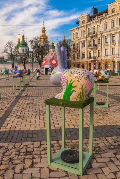 Kiev Ukrajna Április 2018 Minden Ukrán Húsvéti Tojás Etnokulturális Kisebbségek — Stock Fotó