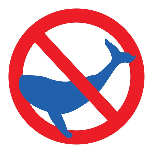Sign Ban Blue Whales Which Symbol Group Teen Deaths — Stock Photo, Image