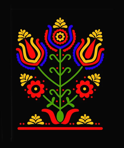 乌克兰和波兰传统民间装饰 生命之树 — 图库照片