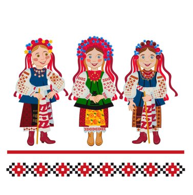 Gelin ve nedimeler düğüne davetlidir. Ukrayna gelenek ve gelenekleri