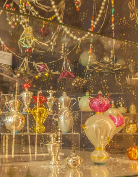 Kiev Oekraïne Jan 2019 Oude Glazen Kerstspeelgoed Uit Jaren Van — Stockfoto