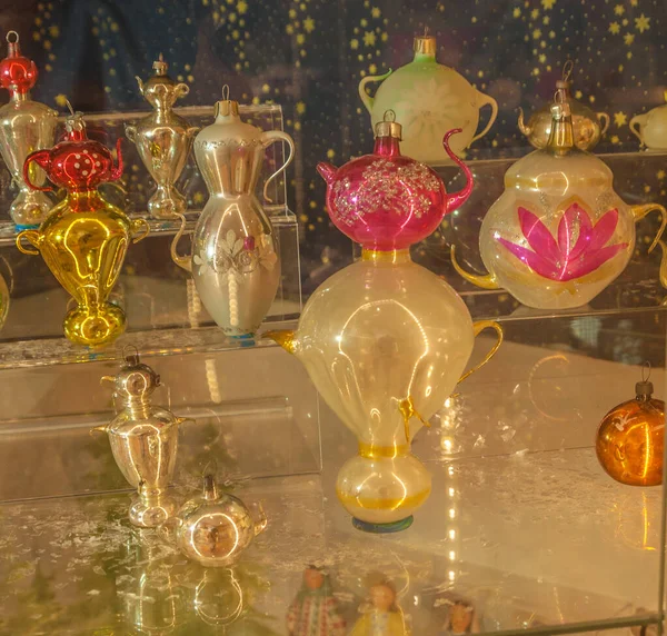 Kiev Oekraïne Jan 2019 Oude Glazen Kerstspeelgoed Uit Jaren Van — Stockfoto