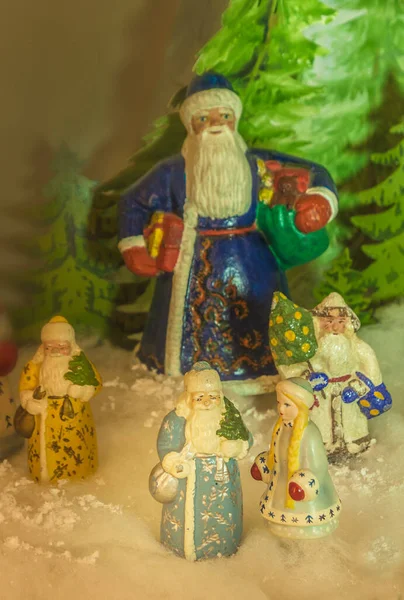 Kiev Ucrânia Janeiro 2019 Antigos Brinquedos Natal Dos Anos Século — Fotografia de Stock