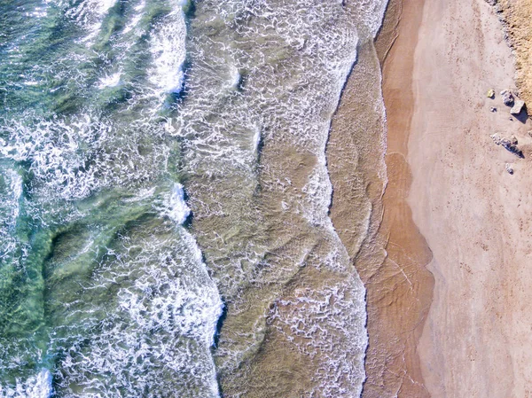 Vista aérea da costa mediterrânea em Costa Brava, Espanha — Fotografia de Stock