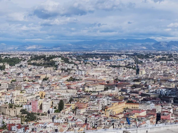 Ovanifrån av Neapel panoramautsikt, Neapel, Italien — Stockfoto
