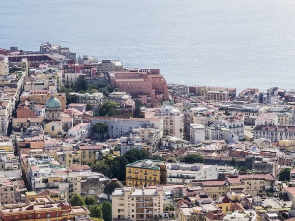 Widok panoramiczny na Neapol, Napoli, Włochy — Zdjęcie stockowe