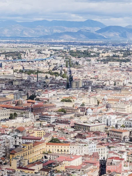 Ovanifrån av Neapel panoramautsikt, Neapel, Italien — Stockfoto