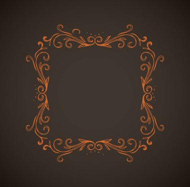 Eski sevimli romantik kitap kurdelesi kıvrımlı fiyonk etiketi koyu siyah tahta arka planda izole edilmiş. Serbest beyaz tebeşirle çizilmiş kıvırcık logo sanatsal kıvrımlı karalama stili.