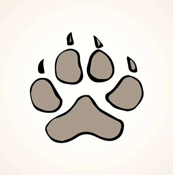 Cute Panda Walk Flat Stamp Set White Mud Backdrop Freehand Vector Graphics