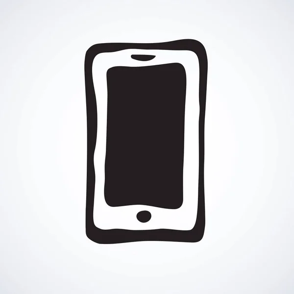 Blanco Lcd Hablar Touchphone Blanco Telón Fondo Datos Wifi Sms — Archivo Imágenes Vectoriales