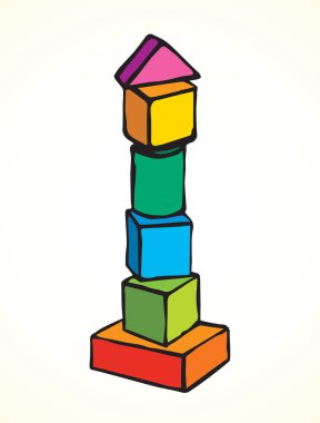 Işık kağıt zemin üzerinde set küçük parlak plastik kiti. Canlı çok renkli el mantık tasarım nesnesi Logo Amblem modern sanat yarım yamalak çizgi stili doodle çizilmiş. Metin için yer ile yakın