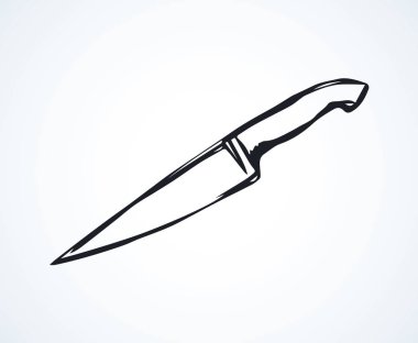 Büyük yerli demir gümüş beyaz kağıt zemin üzerinde. Anahat siyah mürekkep el mutfak çizim nesnesini logo rozet amblemi retro sanat doodle yarım yamalak basık tarzı. Yan bakış metin için yer üzerinde kapatın