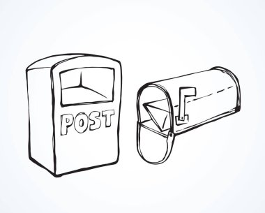 Beyaz arka planda Usa metalik açık fatura gelen kutusu bayrağı. Serbest çizgi siyah mürekkep el çizimi web medya nesnesi logosu amblemi resim antika karalama tarzı kalemle kağıt üzerine yazı için boşluk