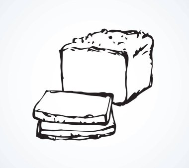 Lezzetli tuz şişko domuz eti tedavi bossam sosis aperatif dilim metin için beyaz zemin üzerinde. Çizgi siyah mürekkep el doğal kuzu hamon yemek salonu bakkal menü işareti simgesini retro doodle karikatür grafik tarzda çekilmiş.