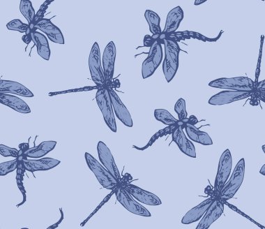 Arka planda büyük şirin bir anizoptera. Koyu gri renkli el çizimi logo resimli tasarım eskimiş sanatsal karalama dış hatları kağıt üzerine oyma stili kalem. Ayrıntılı görünümü kapat