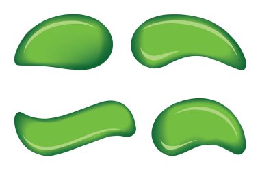 Curvy formu canlı kireç fıstık renk beyaz zemin üzerine emaye boya yaymak. Tasarım yüzeyi pürüzsüz parlak parlak pour örnek splodge ayarlayın. Sanat Eko sembol simge ıslak. Metin için yer ile yakın çekim makro görünümü