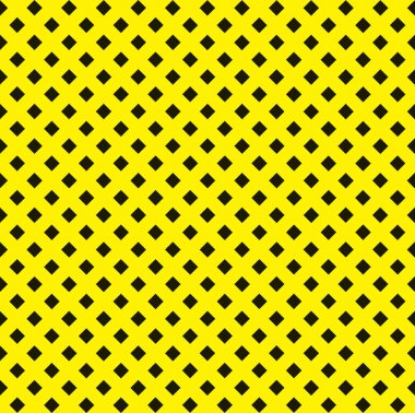 Tileable sanatsal canlı quadrangle şekil spliced form şablonu. Trendy sarı küp halı öğesi. Parlak kireç renkli moda modüler mesh retro techno stil yineleme yinelenen düşkün tasarlamak yaratıcı