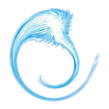 Soğuk mavi daire orta nokta çiçek şekil sanat tasarım çizim. Büyük bulanık sihirli küre biçiminde modern ressam çizgi film yaratıcı çizgi stili. Deniz Kuvvetleri aqua renk rengarenk güç patlama top sembolü metin için yer