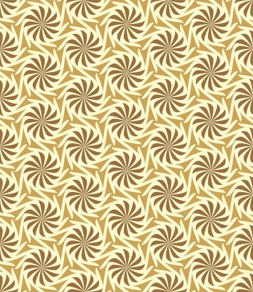 Tileable Forma Retorcida Recurrente Color Crema Claro Con Rayas Curvadas — Archivo Imágenes Vectoriales