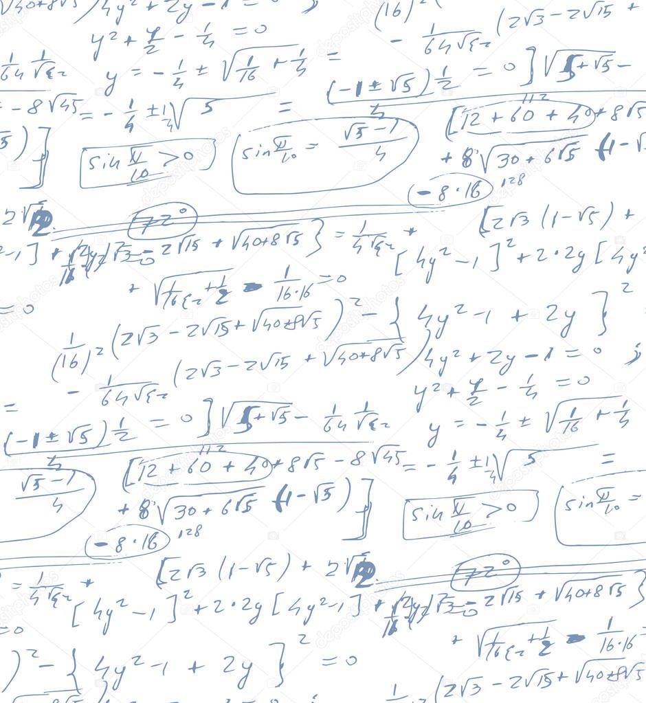 Complicate lab research derivatives manuscript complex test task plot isolated on white backdrop. Freehand linear black ink hand drawn draft in retro grungy scribble graph sketch style pencil on sheet