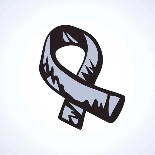 Logo Raka Płuc Lub Nowotworu Jajnika Protesty Przeciwko Przemocy Mężczyzn — Wektor stockowy