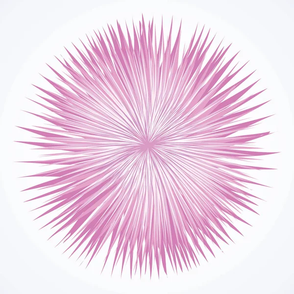 Artistique Violet Vif Barbe Cercle Point Milieu Dessin Forme Design — Image vectorielle