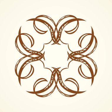 Eski sevimli romantik kitap kurdelesi kıvrımlı fiyonk etiketi beyaz kağıt arka planda izole edilmiş. Freehand siyah mürekkep ana hatlarıyla çizilmiş kıvrımlı köşe çizimi sanatsal kırsal kıvrımlı karalama tarzı.