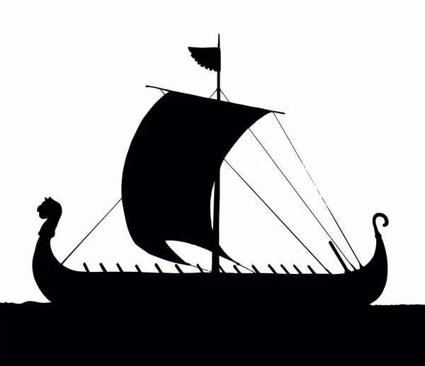Galleon Dayung Kayu Abad Lalu Yang Kuno Untuk Perdagangan Atau - Stok Vektor
