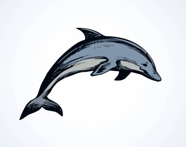 Işıklı arka planda eğlenceli neşe saçan deniz canavarları. Koyu renk mürekkepli el çizimi, resim retro eskiz karalama stili kalemle çizilmiş komik piktogram logotype amblemi. Kağıt üzerine yazı için. Yan görünüm