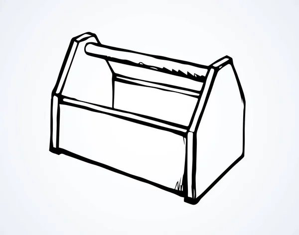 Caja de herramientas vacía stock de ilustración. Ilustración de