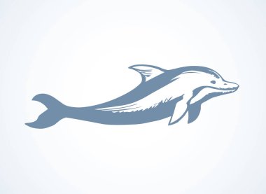 Işıklı arka planda eğlenceli neşe saçan deniz canavarları. Koyu renk mürekkepli el çizimi, resim retro eskiz karalama stili kalemle çizilmiş komik piktogram logotype amblemi. Kağıt üzerine yazı için. Yan görünüm