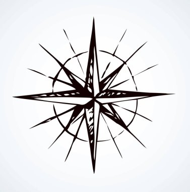 Antik grunge windrose yol görünümü üzerinde beyaz kağıt doku zemin üzerine gelin. Serbest çizim siyah mürekkep el çizilmiş gezi deniz yolu gps planı logo amblem kenarlık sanat karikatür doodle yazdırma stilinde metin için yer Tarih