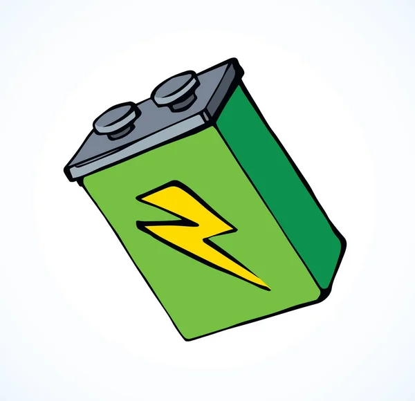 Batterie. Dessin vectoriel — Image vectorielle