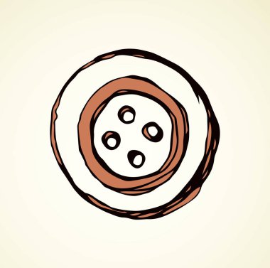 Düğme. Vektör çizim