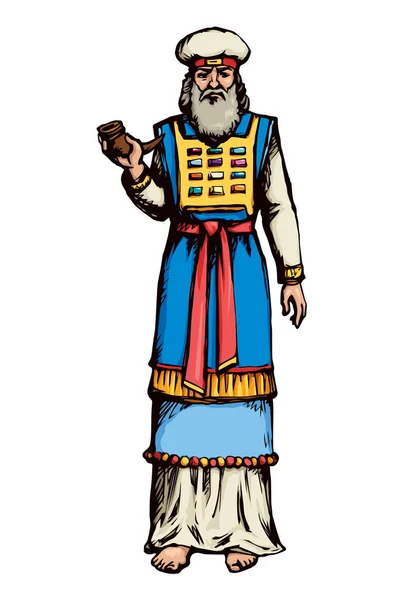 Yüksek rahip. Vektör çizim