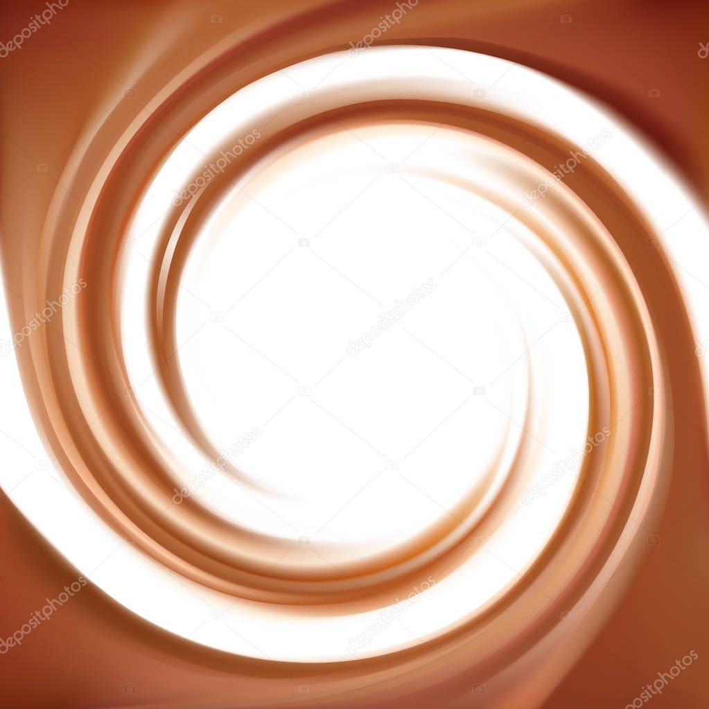 Vector background of swirling creamy texture