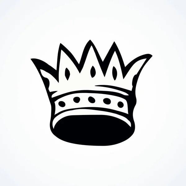 Crown. Dibujo vectorial — Archivo Imágenes Vectoriales